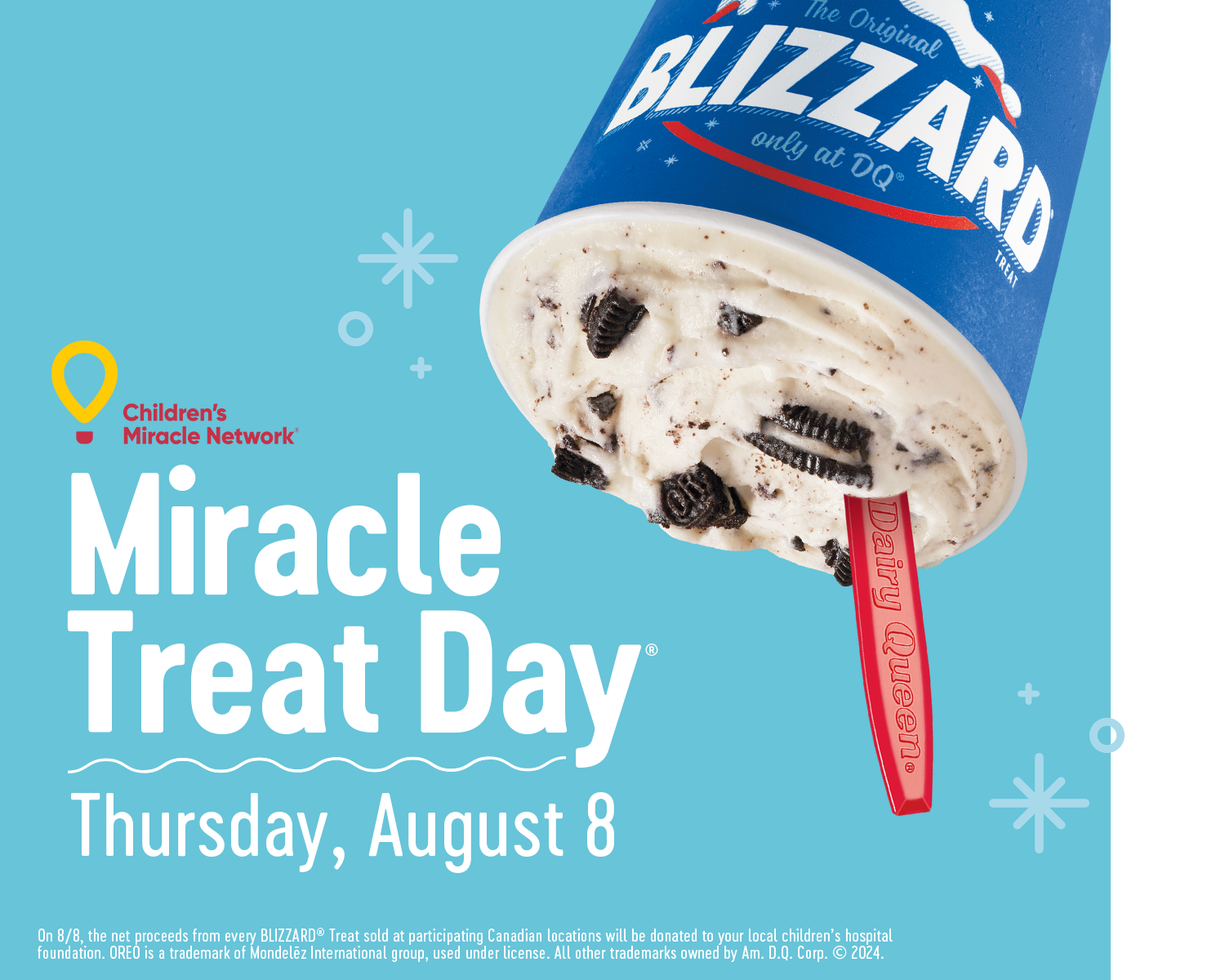 DQ Miracle Treat Day August 8