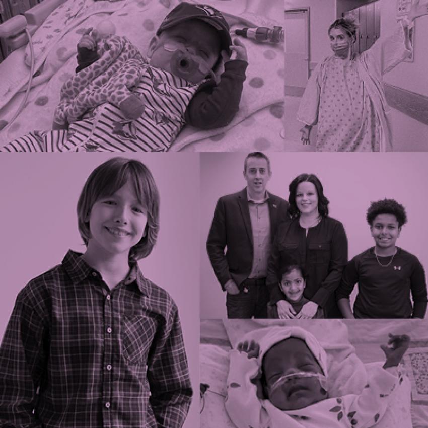 Collage of IWK patients