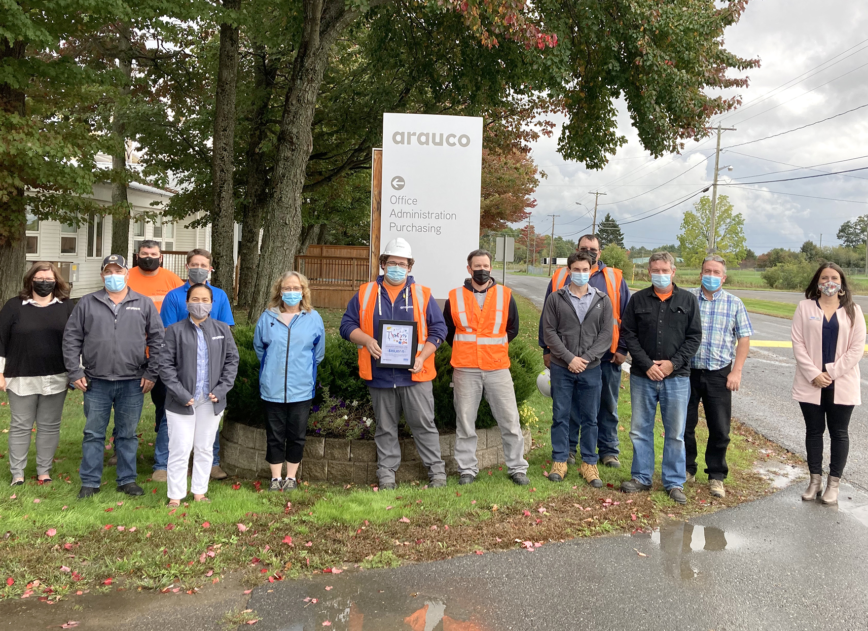 Arauco Canada Ltd team members, IWK Supporters